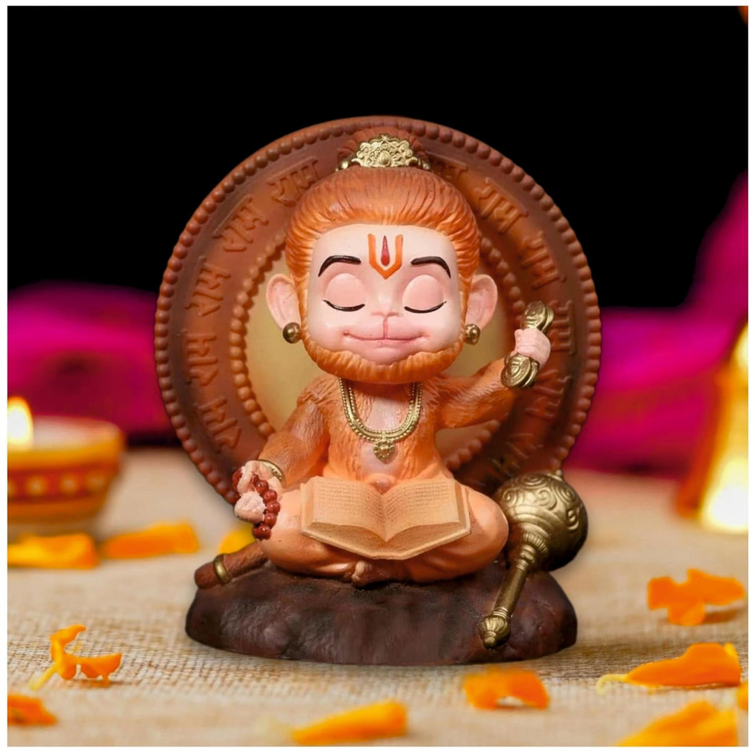 Little Hanuman idol For Car Dashboard Accessories - BAL_HANUMAN_ORAN
