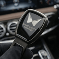 Luxury Gunmetal Finish VIP Seat Belt Alarm Stopper - Pack of 2 - ALRM_STOPPER_MAHINDRA