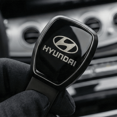 Luxury Gunmetal Finish VIP Seat Belt Alarm Stopper - Pack of 2 - ALRM_STOPPER_HYUNDAI