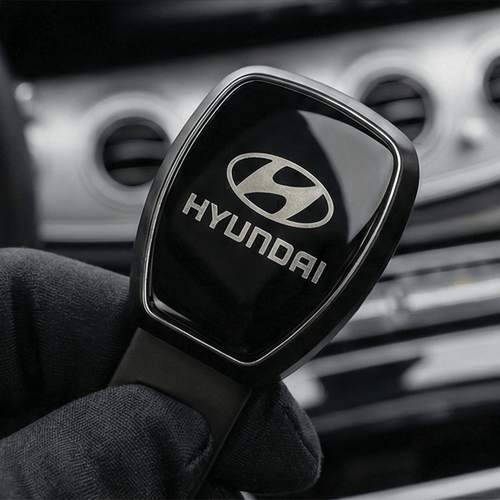 Luxury Gunmetal Finish VIP Seat Belt Alarm Stopper - Pack of 2 - ALRM_STOPPER_HYUNDAI