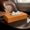 Luxury Leather Finish Tissue Box -TISSUE_BOX_TAN
