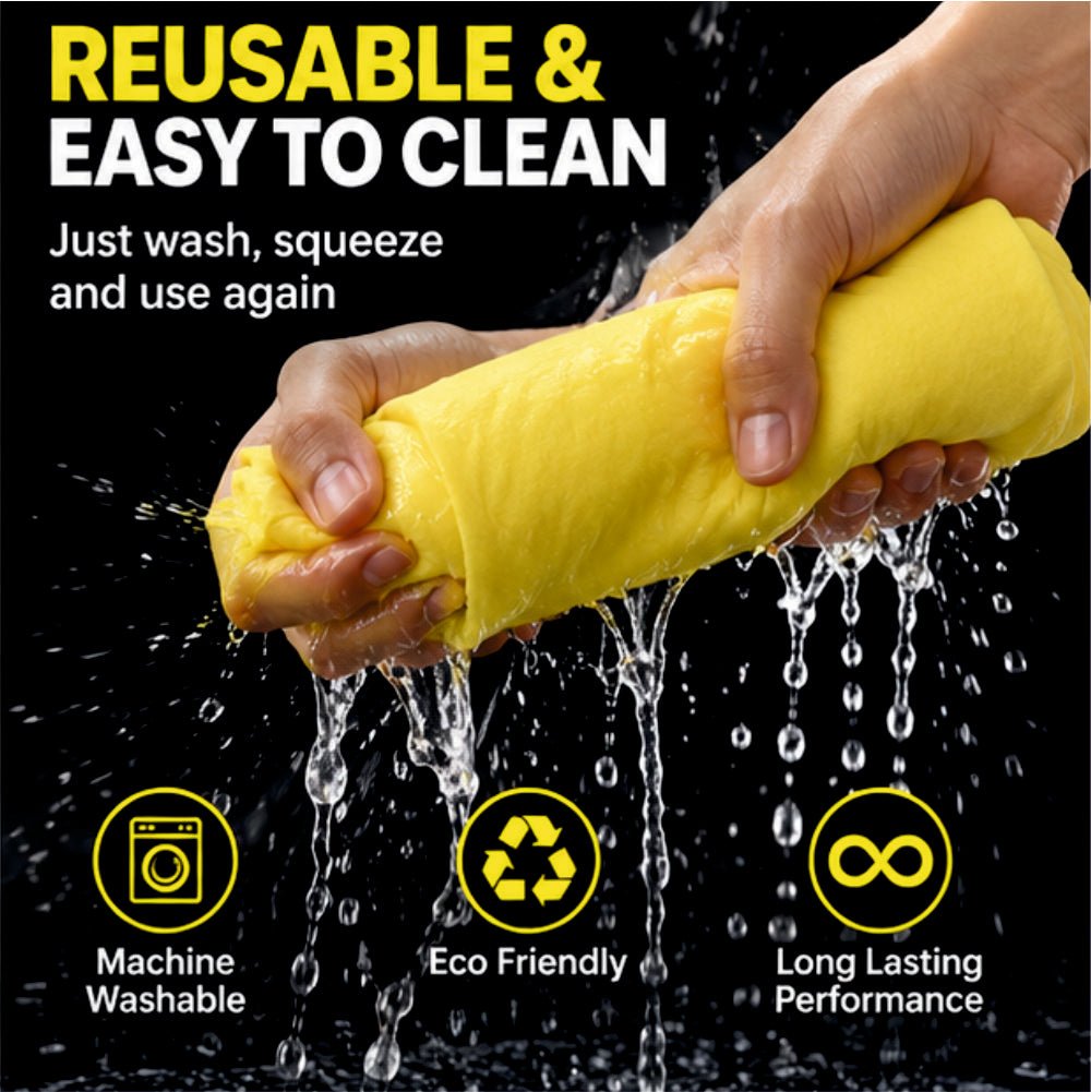 Magic Super Absorbent Cleaning Towel | Reusable Car & Home Drying Cloth [42x30cm] -MAGIC_TOWEL