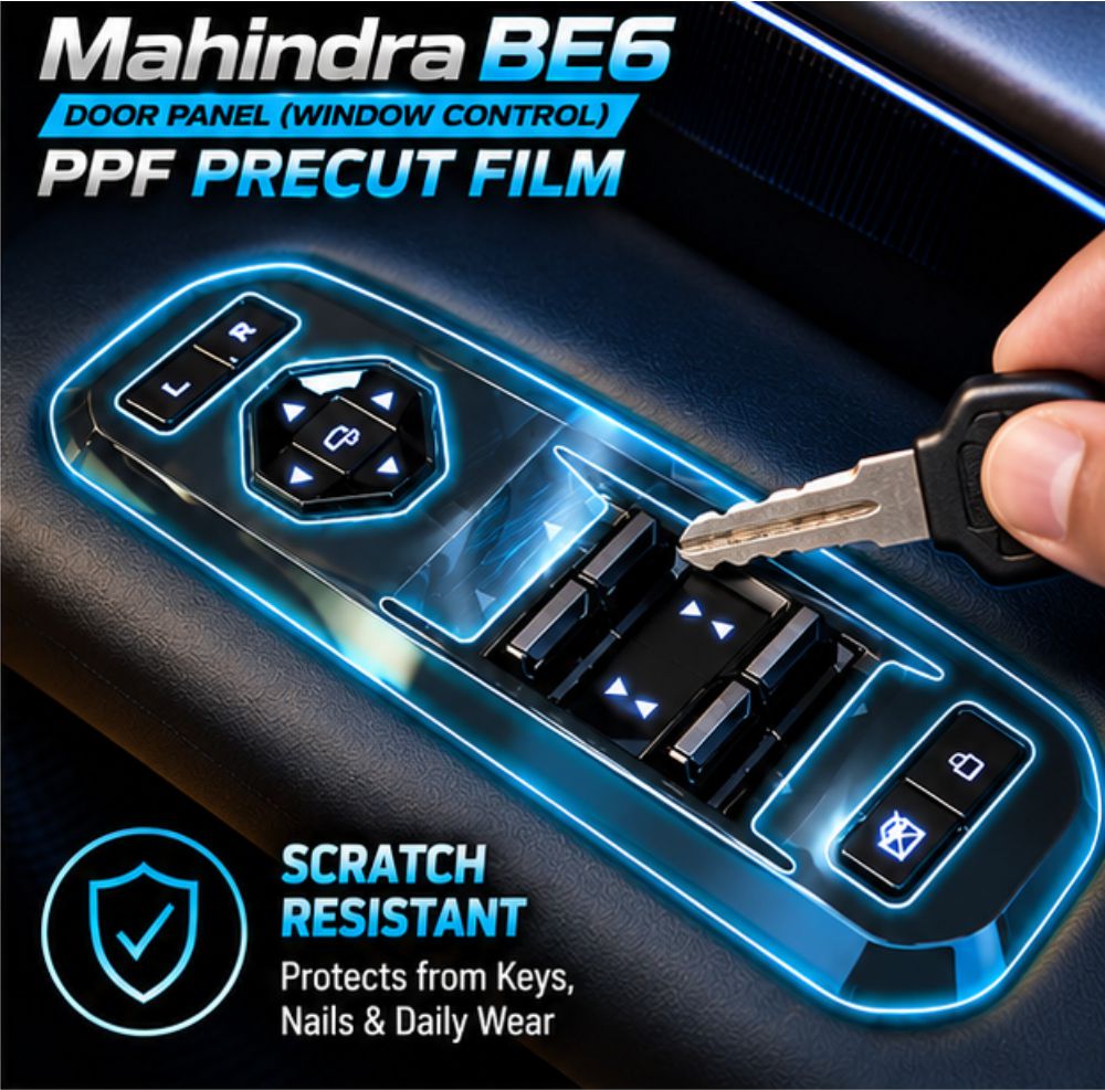 Mahindra BE-6 Interior Door Panel Precut PPF Film -SP_BE6_DOOR_PPF