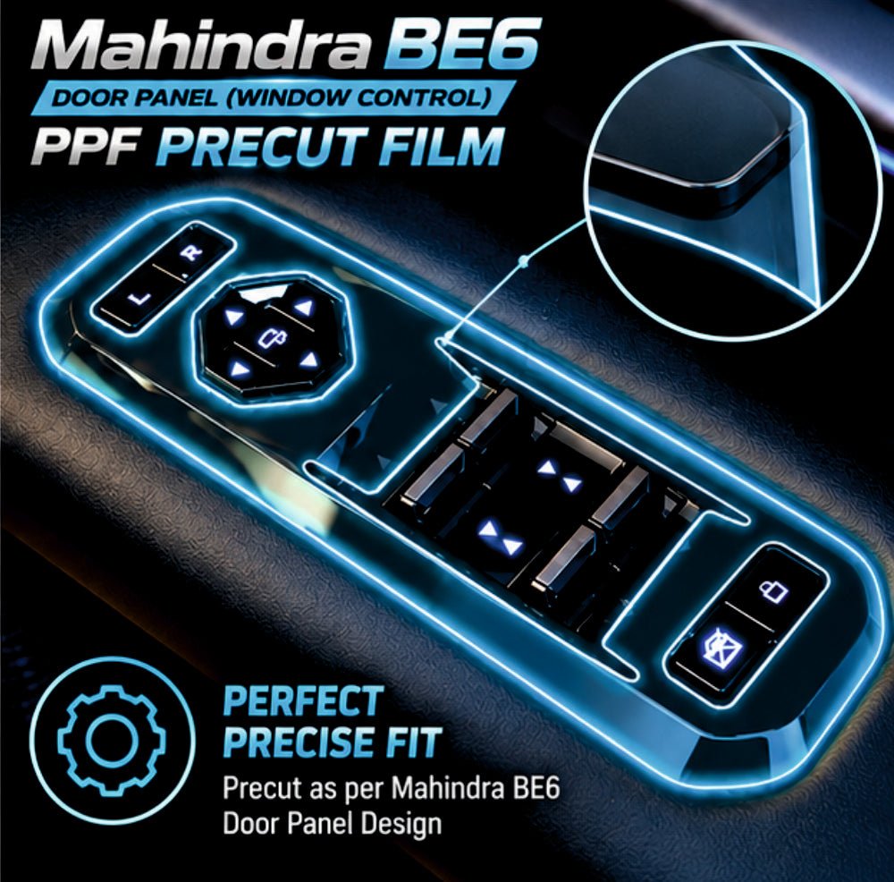 Mahindra BE-6 Interior Door Panel Precut PPF Film -SP_BE6_DOOR_PPF