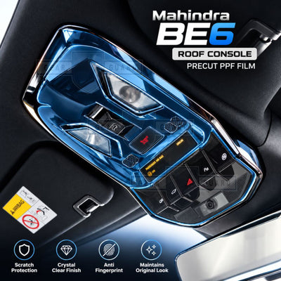 Mahindra BE-6 Interior Roof Console Precut PPF Film -SP_BE6_ROOF_PPF