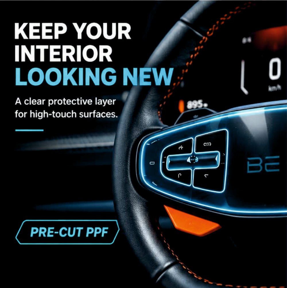 Mahindra BE-6 Steering Wheel Precut PPF Film -SP_BE6_DUAL_STR_PPF