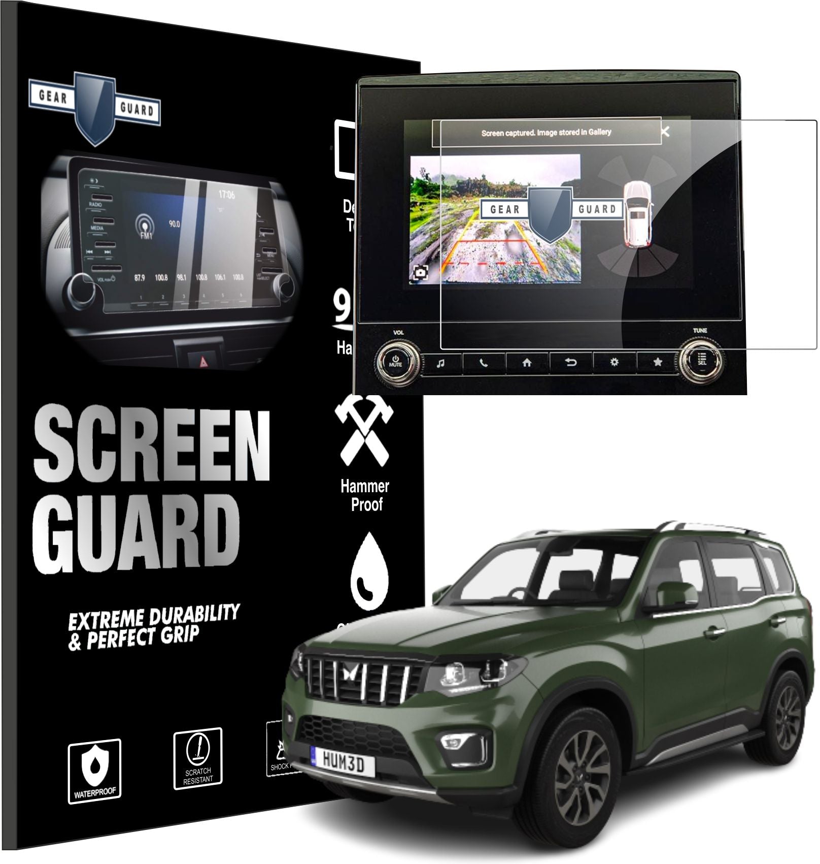 Mahindra Scorpio N 2022 Accessories Touch Screen Guard -SG_MAHINDRA_N_C