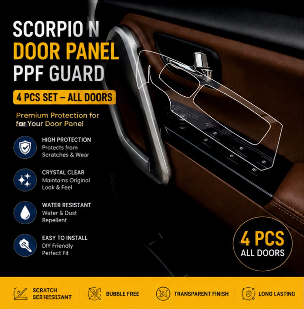 Mahindra Scorpio N Door Panel Precut PPF Guard -SP_SCOR_N_DOOR_PPF