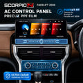Mahindra Scorpio N Facelift AC | INFO Controller Precut PPF Film [2026] -SCORPIO_N_FCE_AC_INFCONT