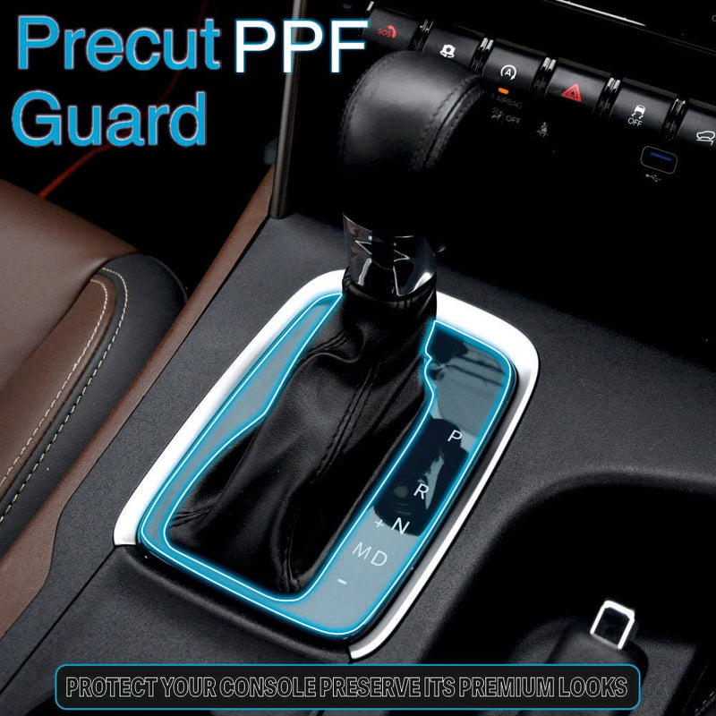 Mahindra Scorpio N Gear Panel Precut PPF Guard -SP_SCOR_N_GEAR_PPF