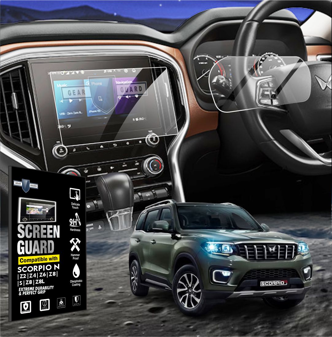 Mahindra Scorpio N Infotainment System | Instrument Cluster Screen Guard [2022 - 2025] - VS_SCORPIO_N_CLUSTER