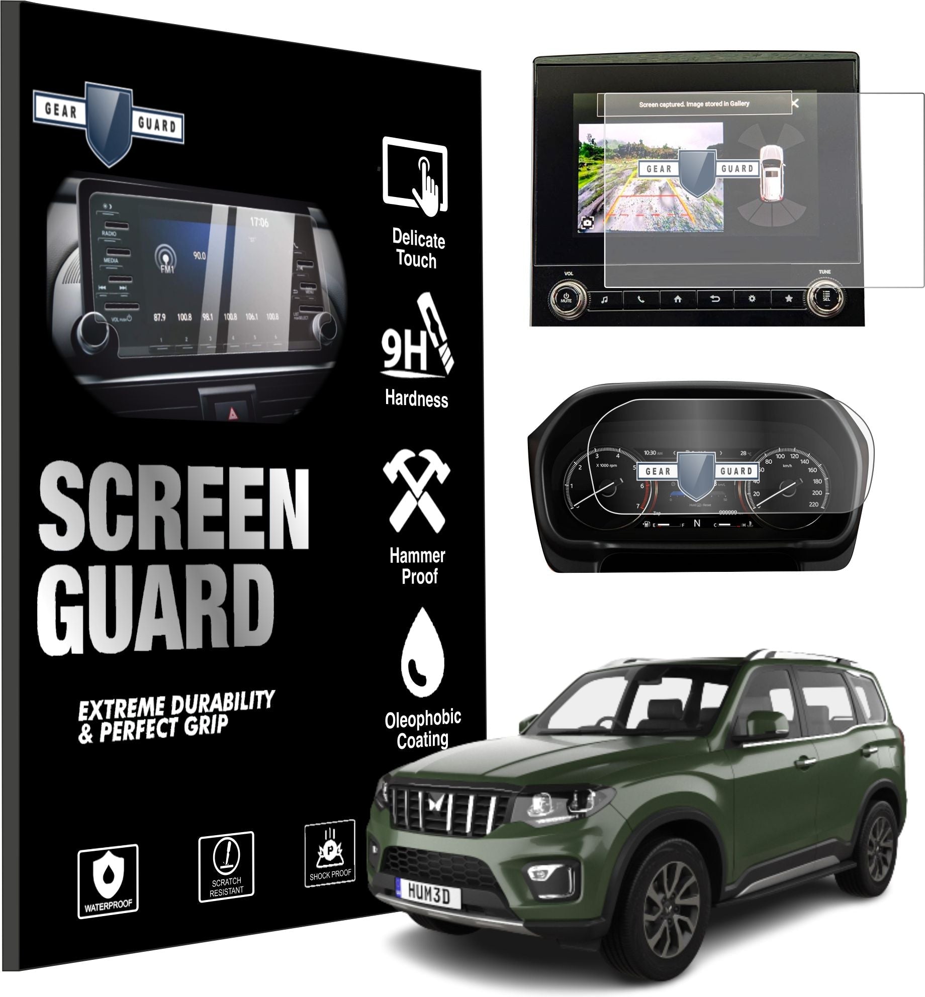 Mahindra Scorpio N Infotainment System | Instrument Cluster Screen Guard [2022 - 2025] - VS_SCORPIO_N_CLUSTER