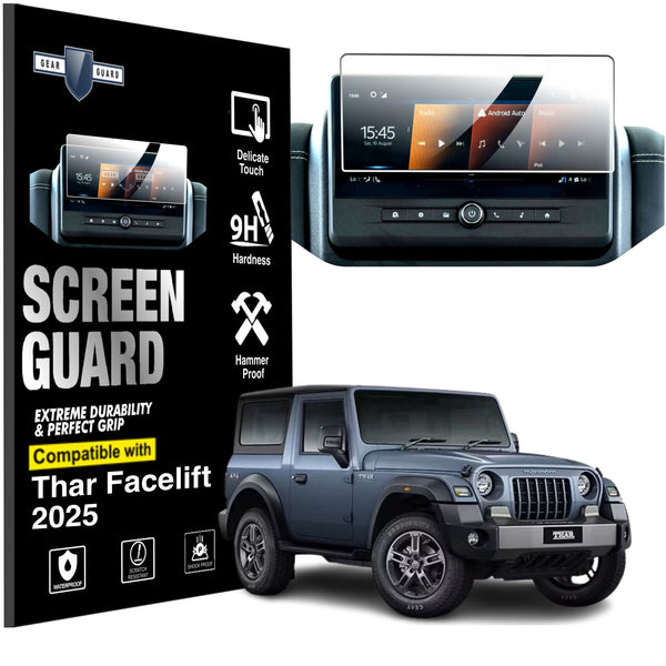 Mahindra Thar Facelift LXT Infotainment System Touch Screen Guard [2025 - 2026] - M10C_THAR_FACELIFT