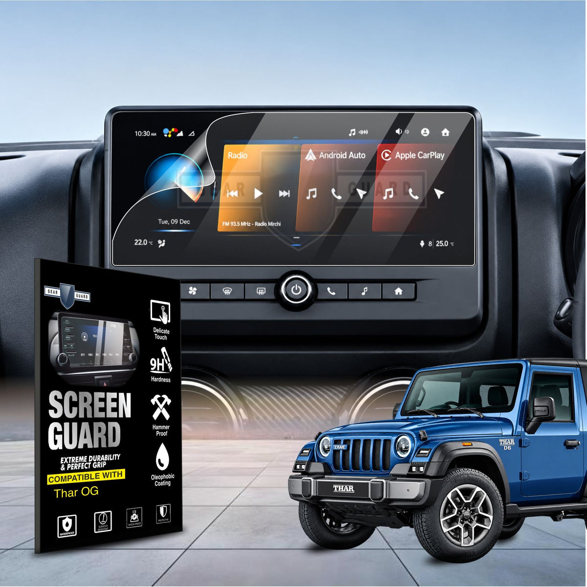 Mahindra Thar OG Touch Screen Guard [2026] -M10C_THAR_OG