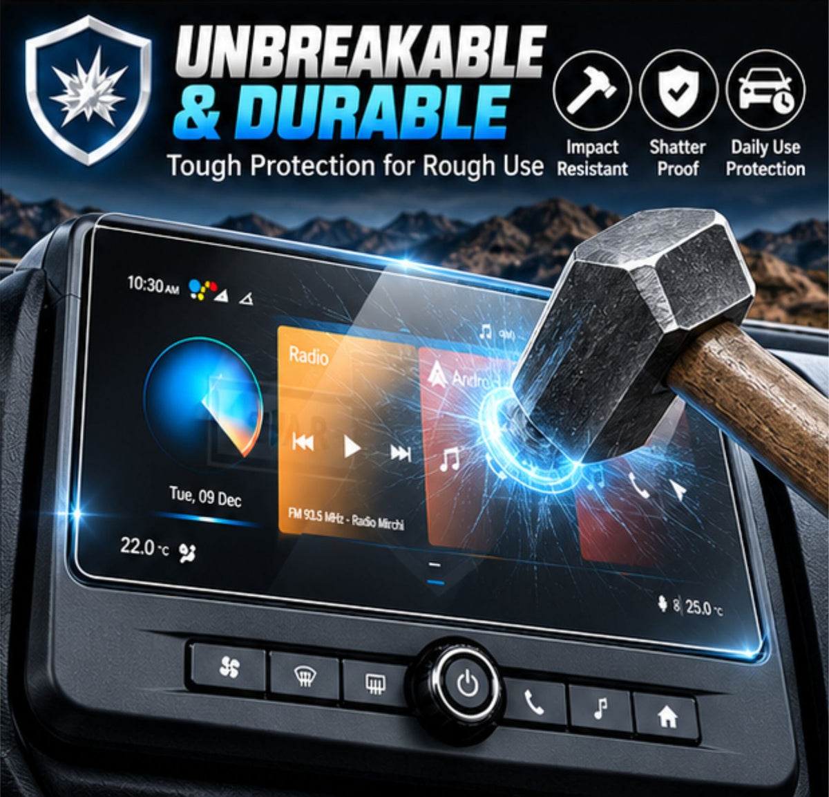 Mahindra Thar OG Touch Screen Guard [2026] -M10C_THAR_OG