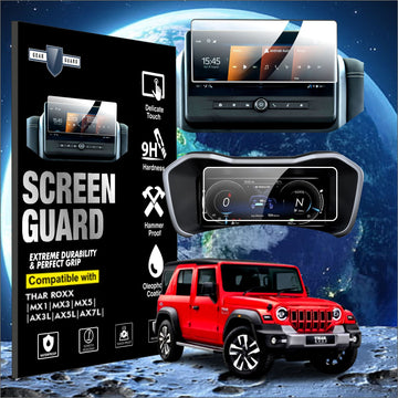 Mahindra Thar ROXX 10.25" Infotainment With Instrument Cluster | MID Screen Guard (Combo) [2024 - 2025] - M10C_THAR_ROXX_COMBO