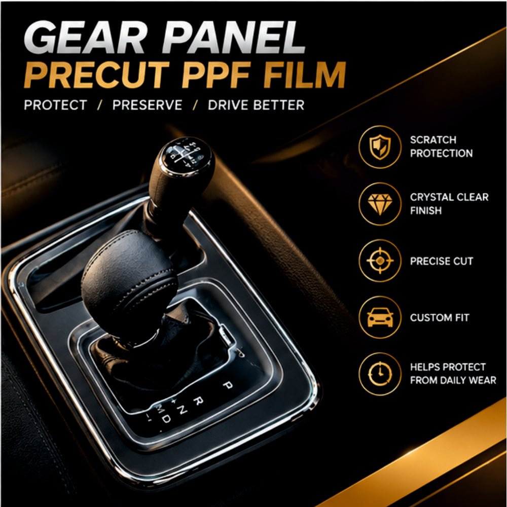 Mahindra Thar Roxx Interior Gear Precut PPF Film -[Automatic] -SP_THAR_ROXX_GEAR_PPF