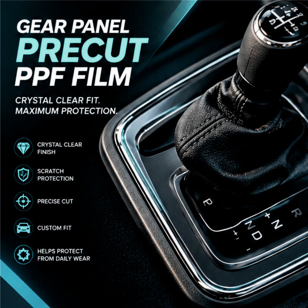 Mahindra Thar Roxx Interior Gear Precut PPF Film -[Automatic] -SP_THAR_ROXX_GEAR_PPF
