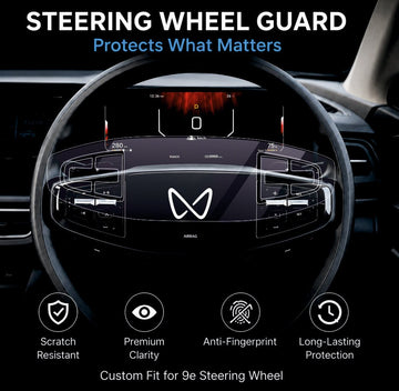 Mahindra XEV 9E Steering Interior Precut PPF Guard -SP_XEV_9E_PRECUT_PPF