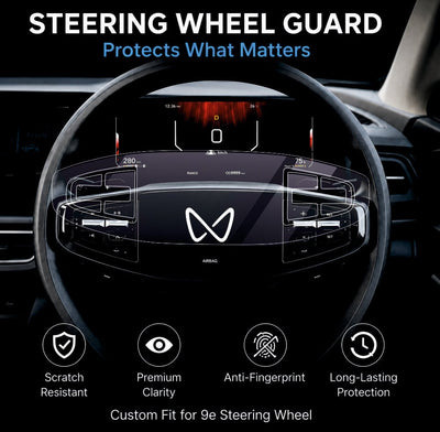 Mahindra XEV 9E Steering Interior Precut PPF Guard -SP_XEV_9E_PRECUT_PPF