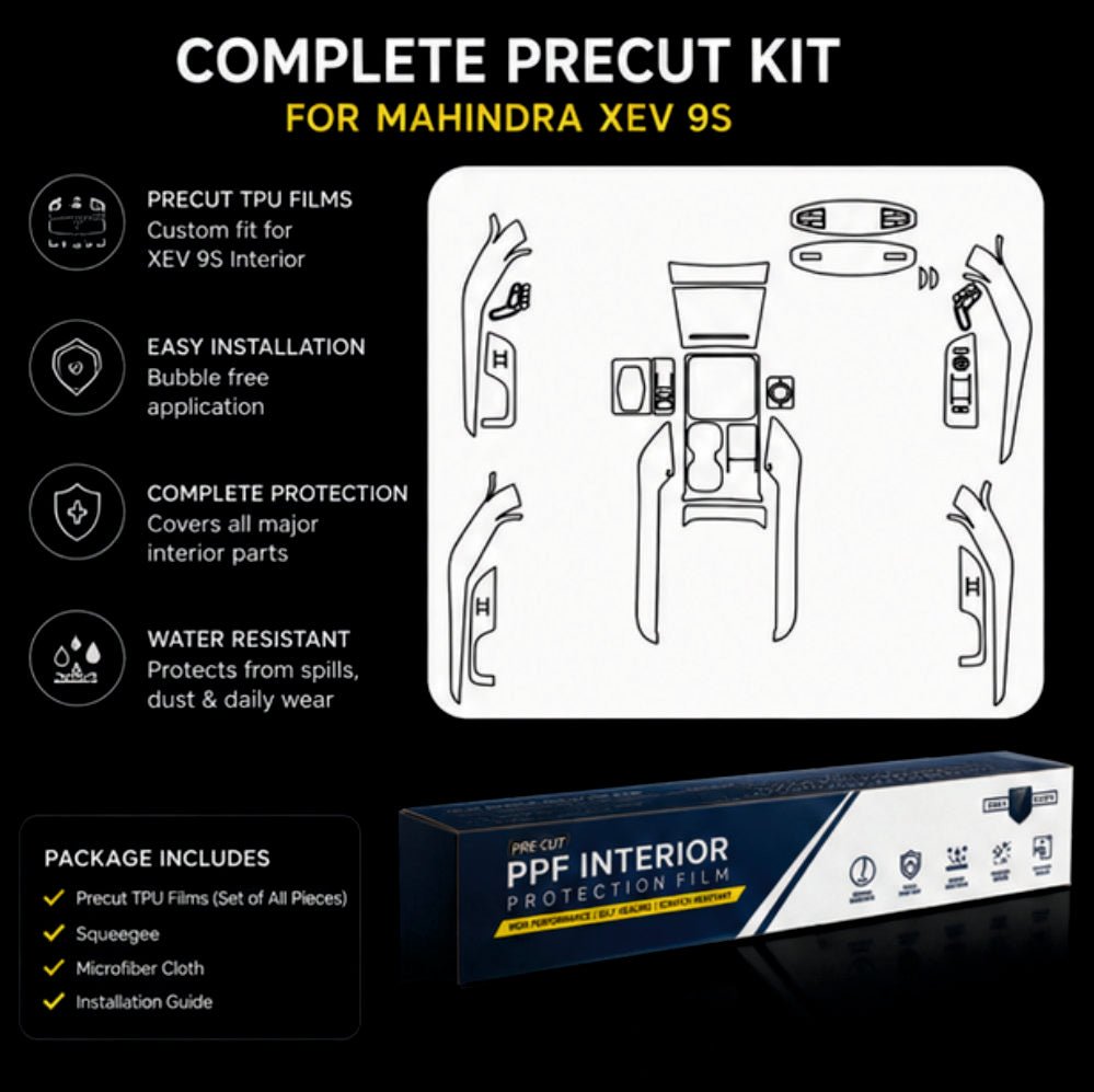 Mahindra XEV 9S Interior Precut PPF Film Kit -VS_9S_PPF_KIT