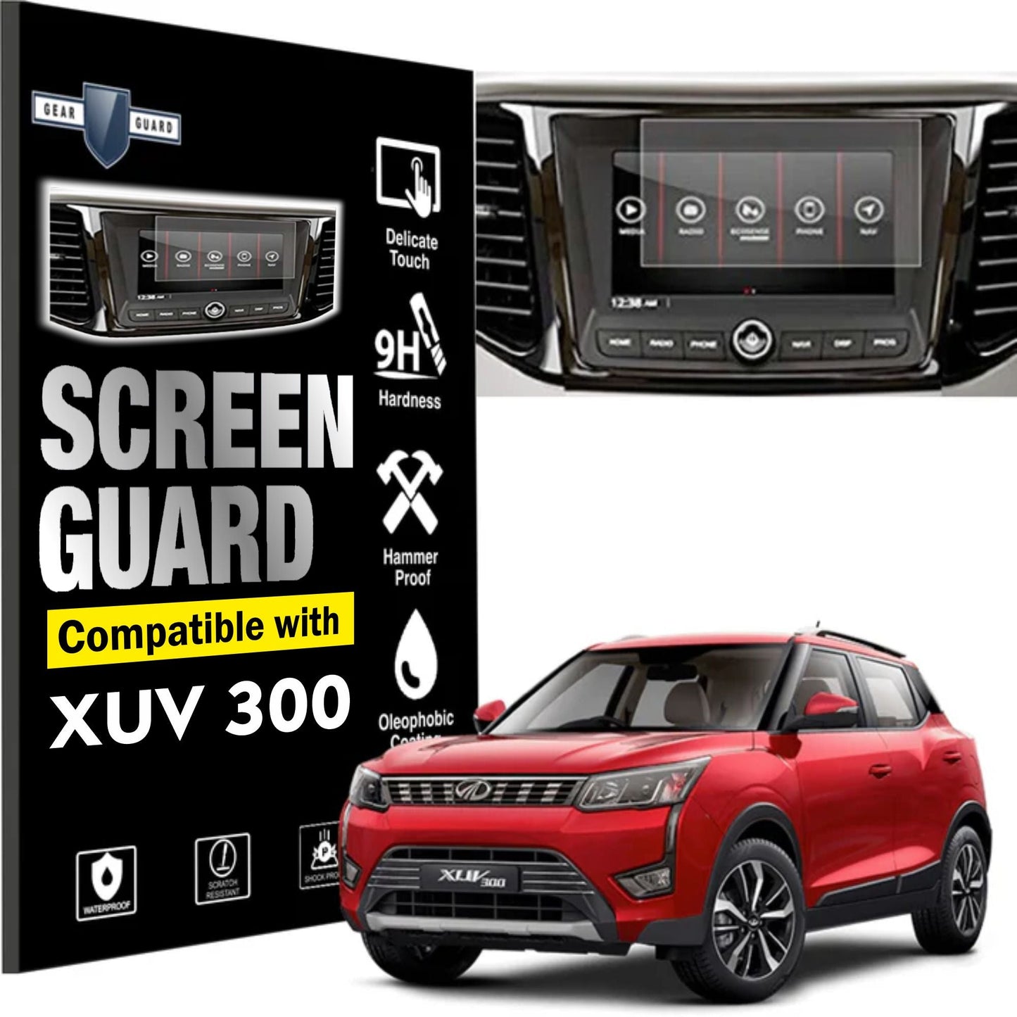 Mahindra XUV 300 Accessories Touch Screen Guard