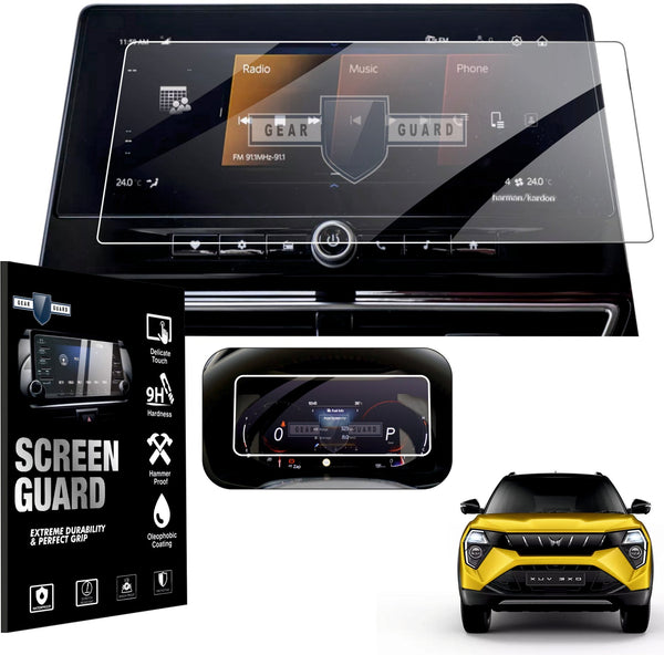 Mahindra XUV 3XO Infotainment System and Instrument Cluster | MID Screen Guard [2024 - 2025] - M10C_3XO_COMBO
