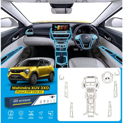 Mahindra XUV 3XO Interior Precut PPF Film KIT -SP_3XO_PPF_KIT