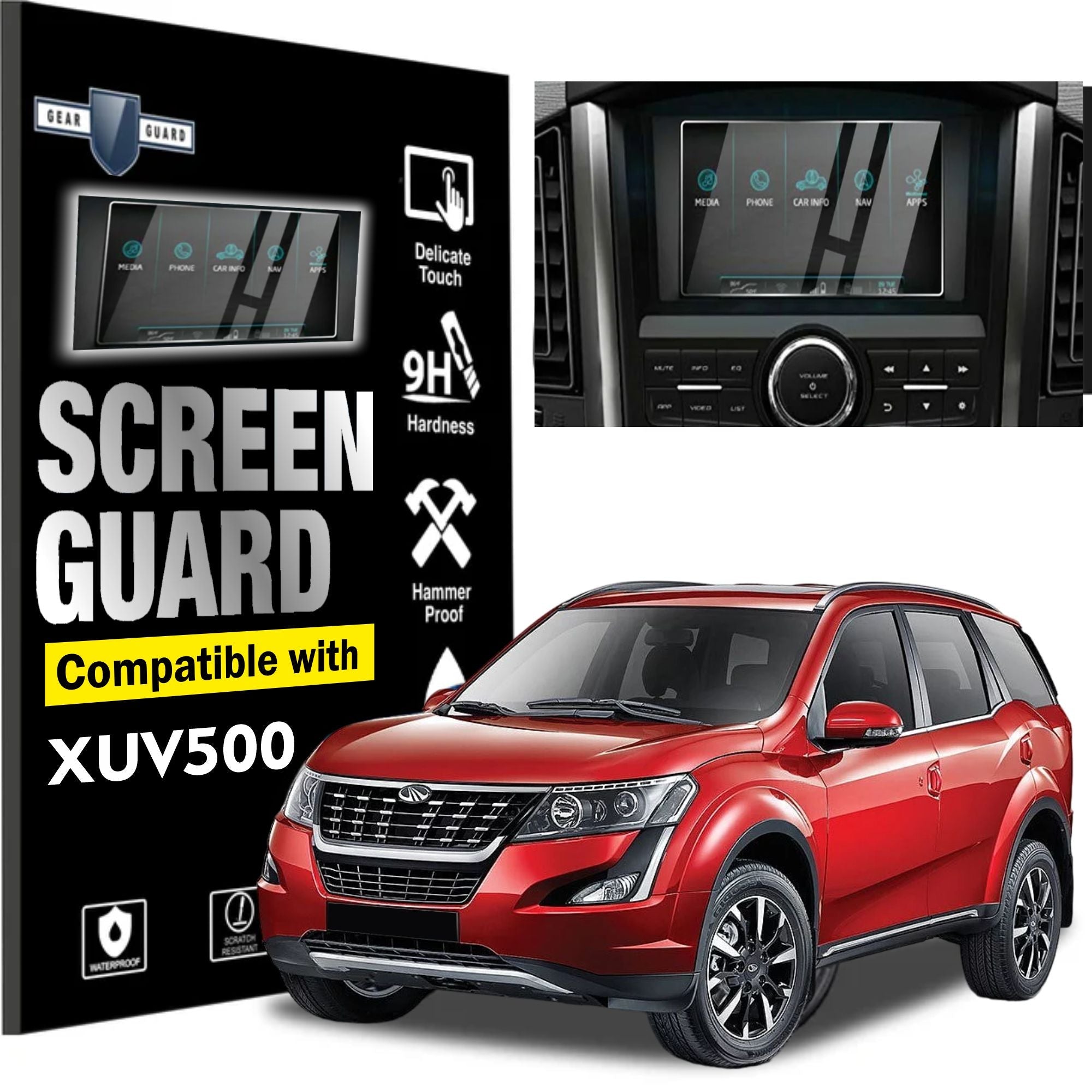 Mahindra XUV 500 Accessories Touch Screen Guard - XUV500
