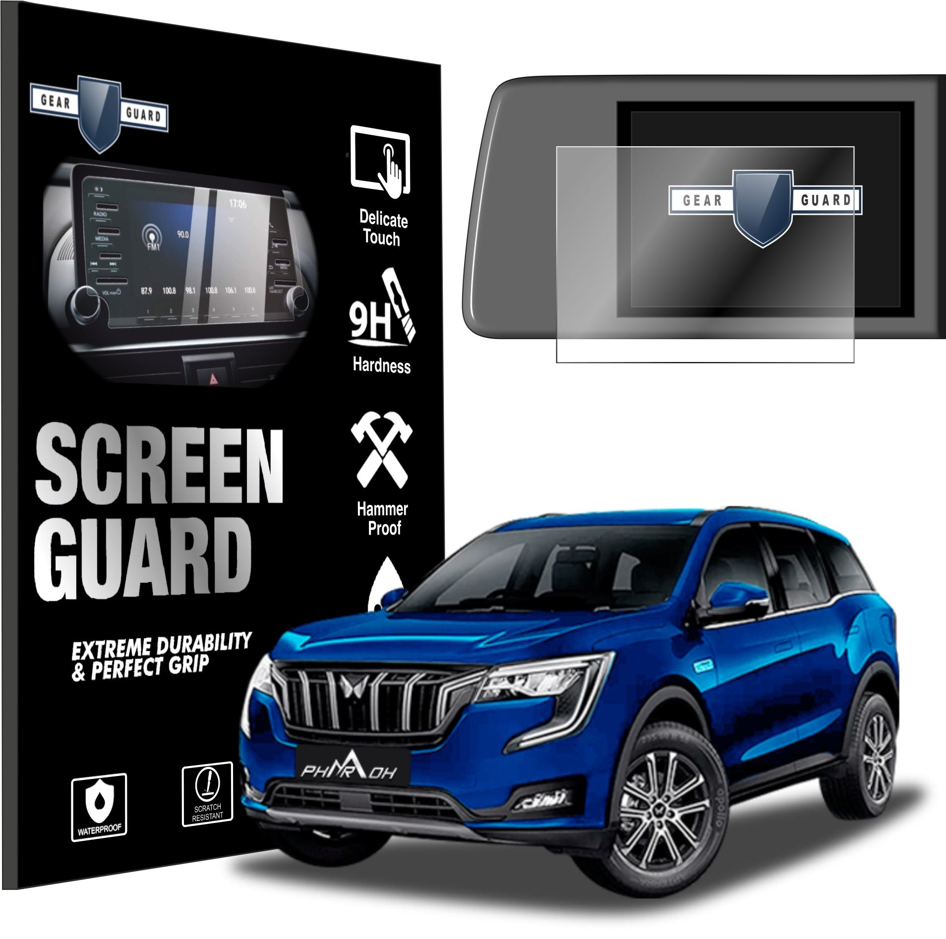 Mahindra XUV 700 8"inch Accessories Touch Screen Guard -SG_XUV_8"_M