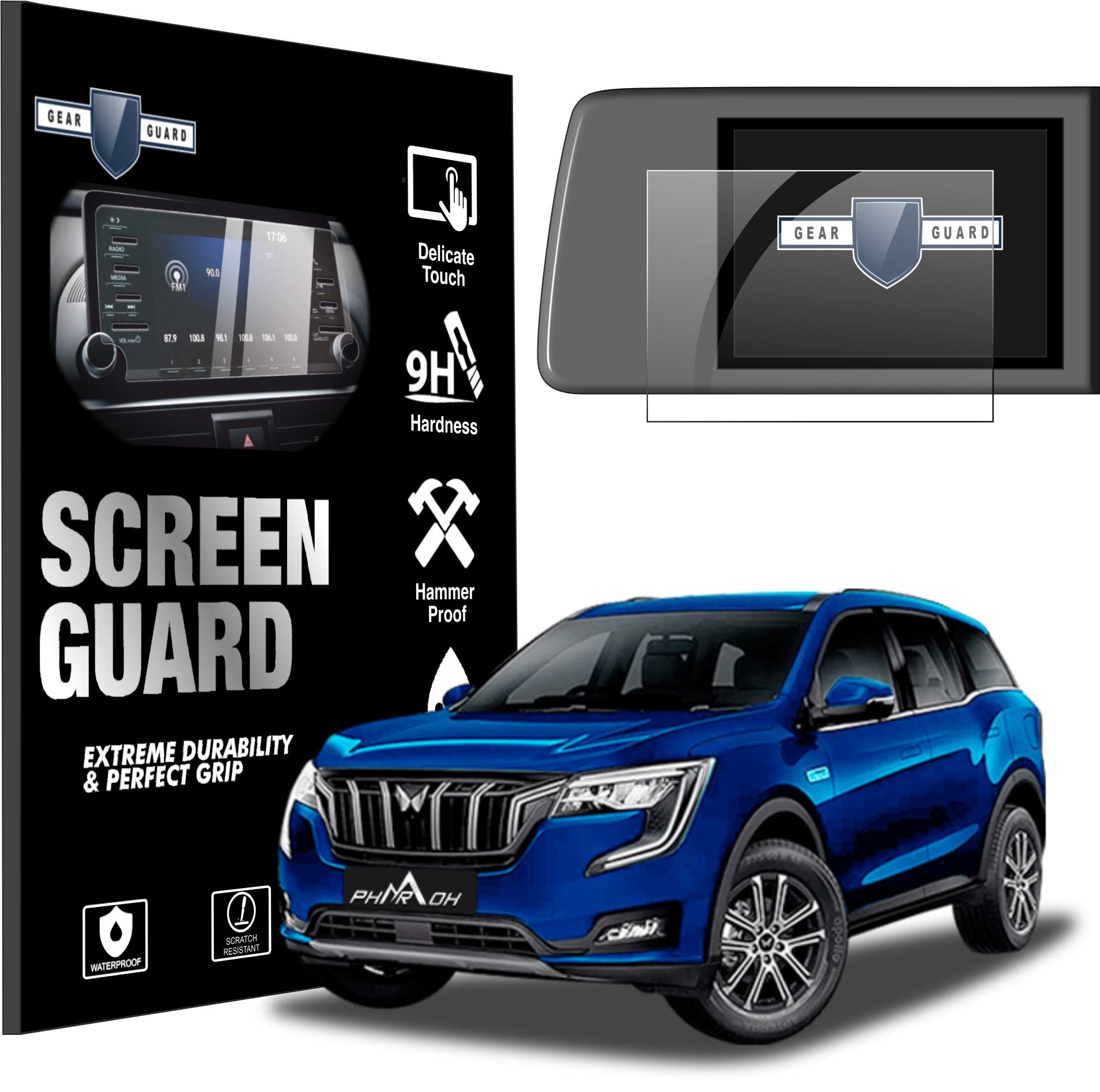 Mahindra XUV 700 8"inch Accessories Touch Screen Guard -SG_XUV_8"_C