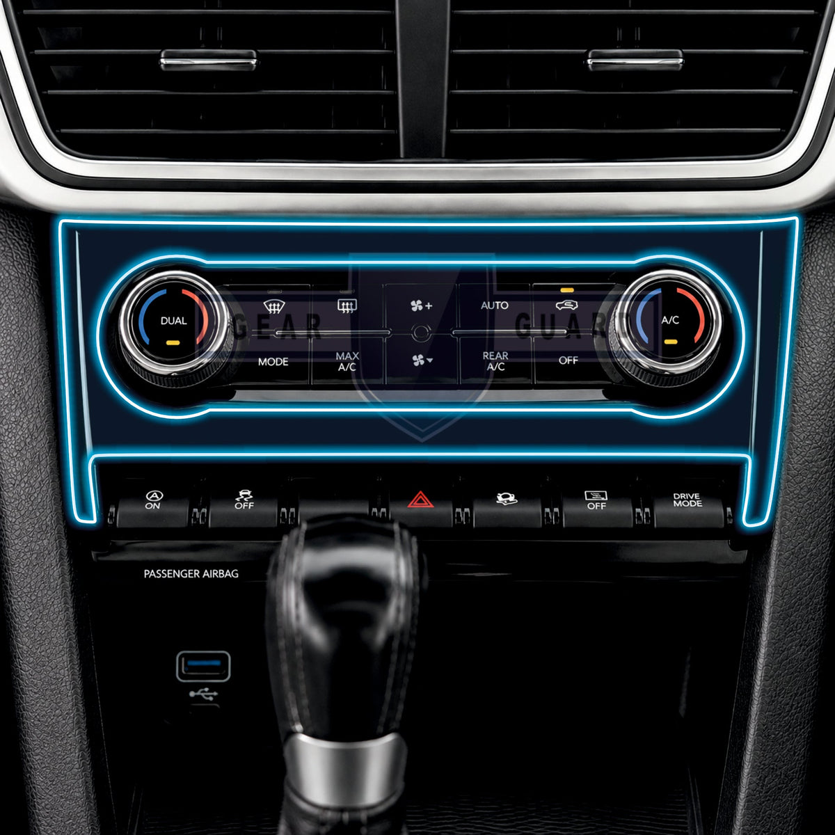 Mahindra XUV 700 AC Panel Interior Precut PPF Guard -XUV_700_AC_PPF