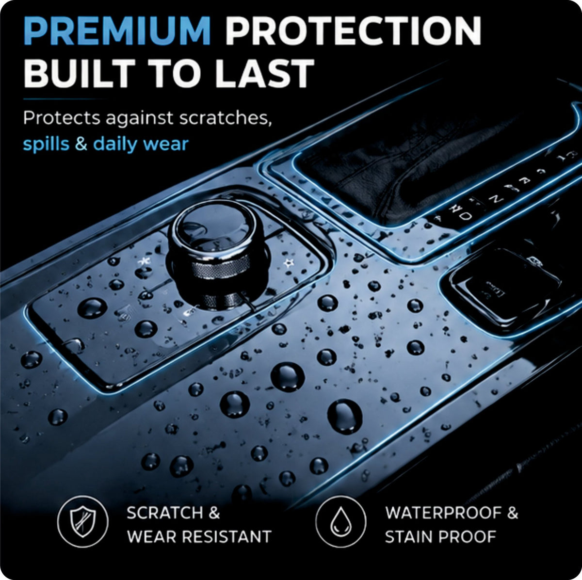 Mahindra XUV 700 EPB Gear Panel Interior Precut PPF Guard -XUV700_GEAR_PPF