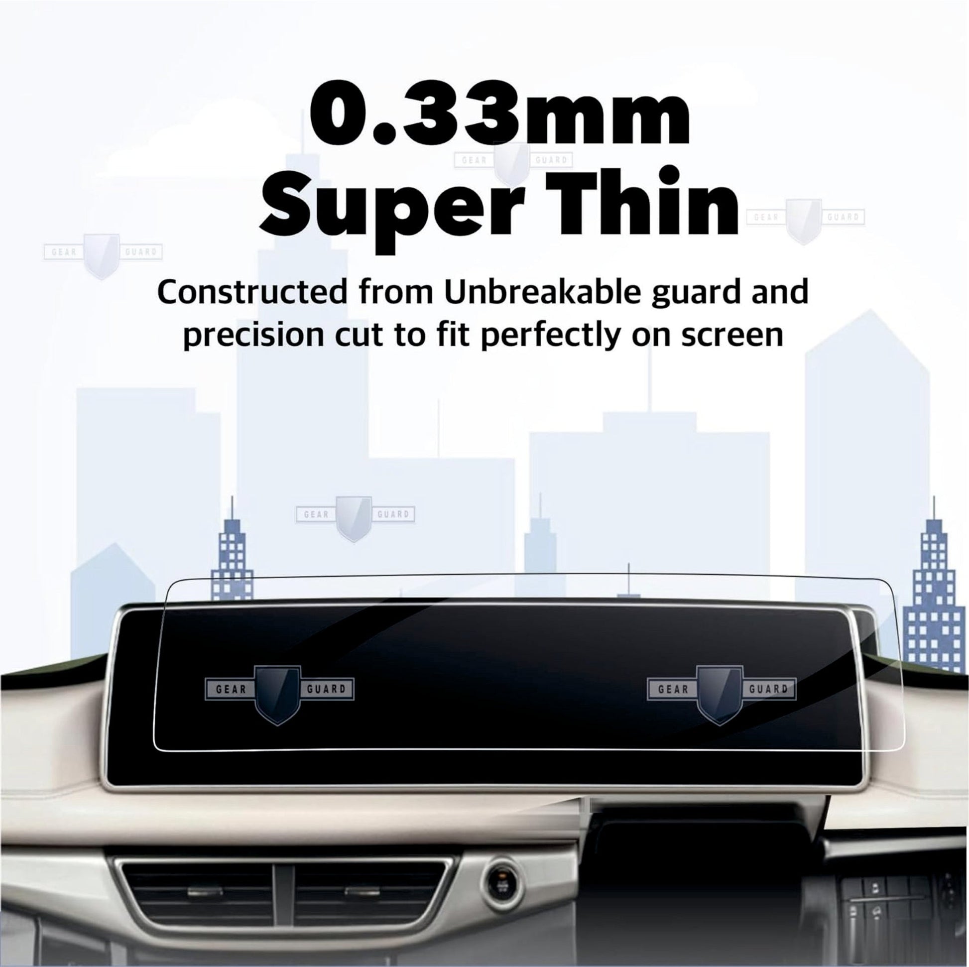 Mahindra XUV 700 Full Touch Screen Infotainment System with AC Vent Guard - Clear [2021 - 2025] - CFC_XUV700_AC