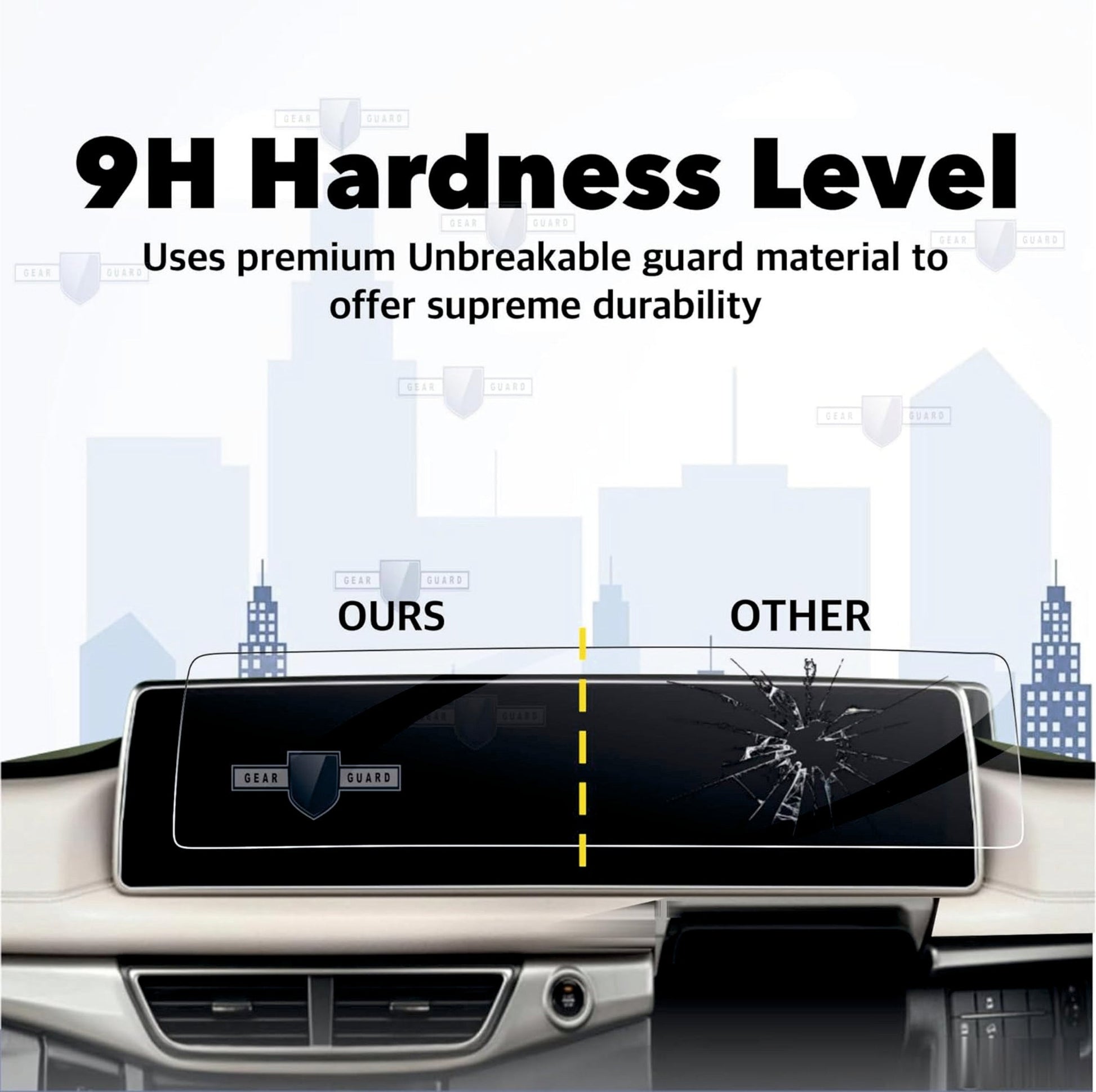 Mahindra XUV 700 Full Touch Screen Infotainment System with AC Vent Guard - Clear [2021 - 2025] - CFC_XUV700_AC
