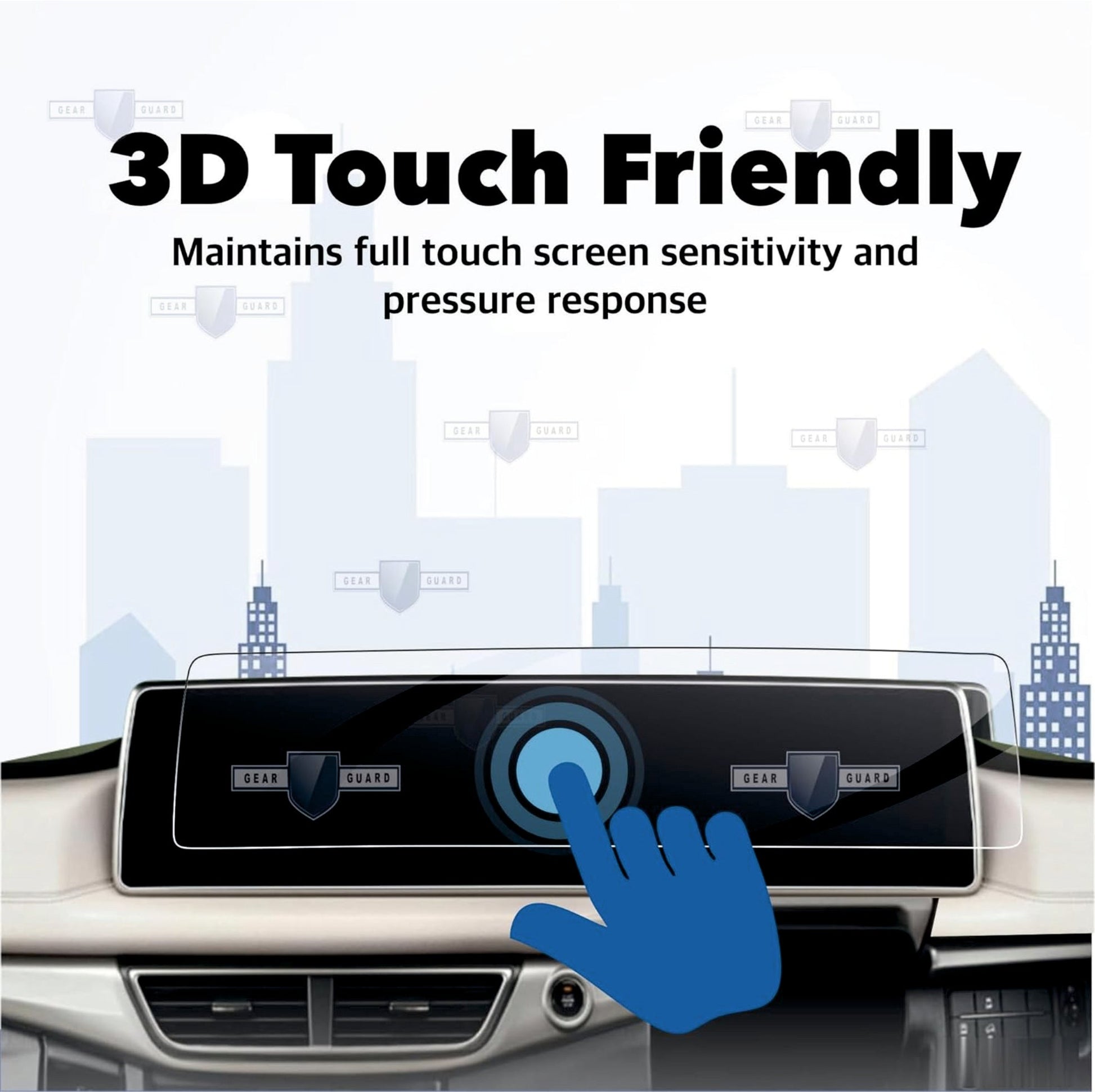 Mahindra XUV 700 Full Touch Screen Infotainment System with AC Vent Guard - Clear [2021 - 2025] - CFC_XUV700_AC