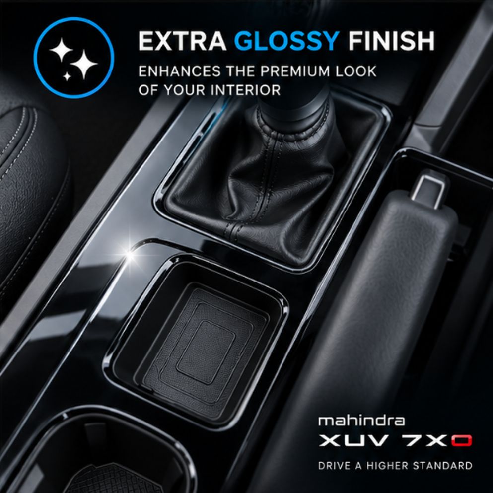 Mahindra XUV 7XO Gear Console Precut PPF Film - [HAND BRAKE] -7XO_HB_GEAR_PPF