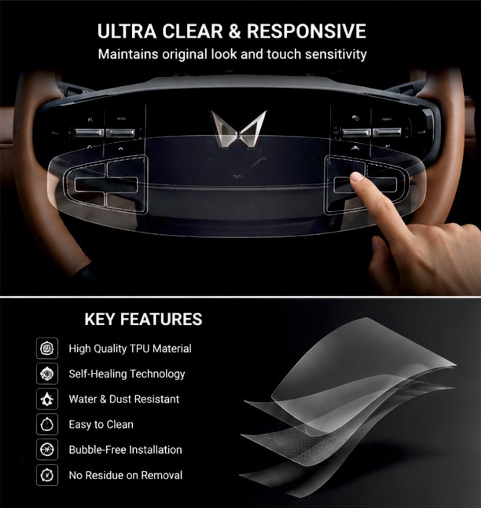 Mahindra XUV 7XO Steering Wheel Precut PPF Guard -7XO_STEERING_PPF