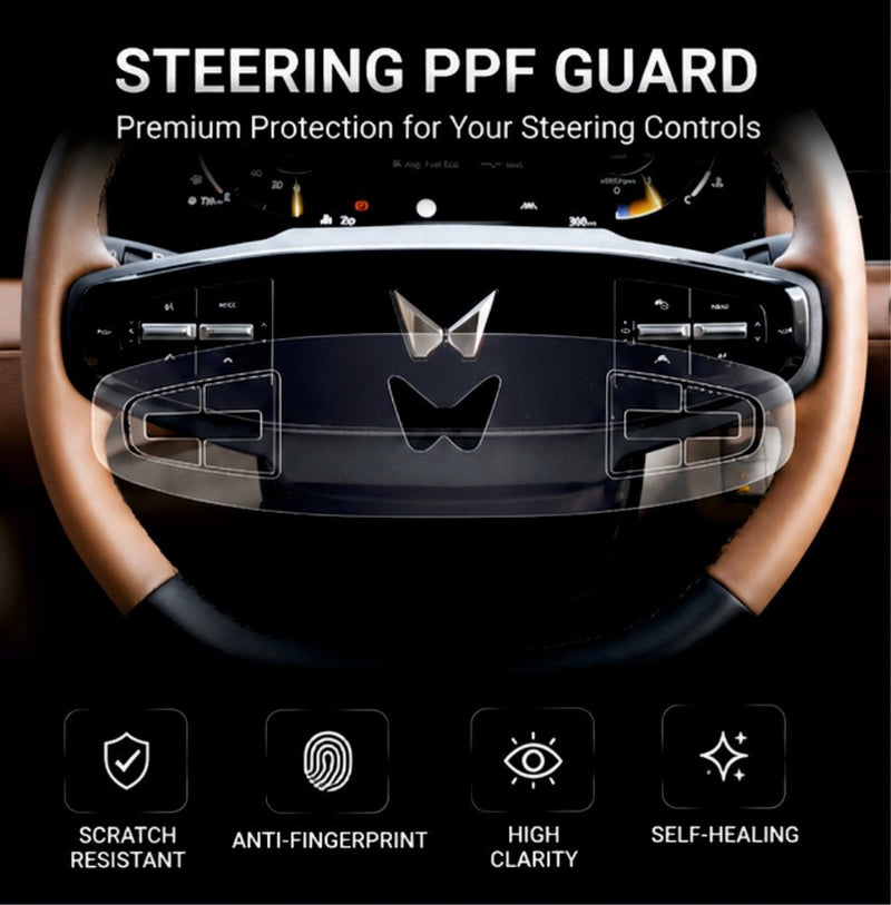 Mahindra XUV 7XO Steering Wheel Precut PPF Guard -7XO_STEERING_PPF