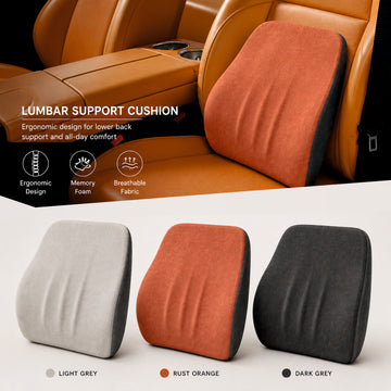 Memory Foam Lower Back Support Cushion for Car Seat