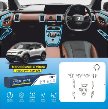 Maruti Suzuki E Vitara Full Interior Precut PPF FILM KIT -SP_E_VITARA_FULL_PPF_KIT