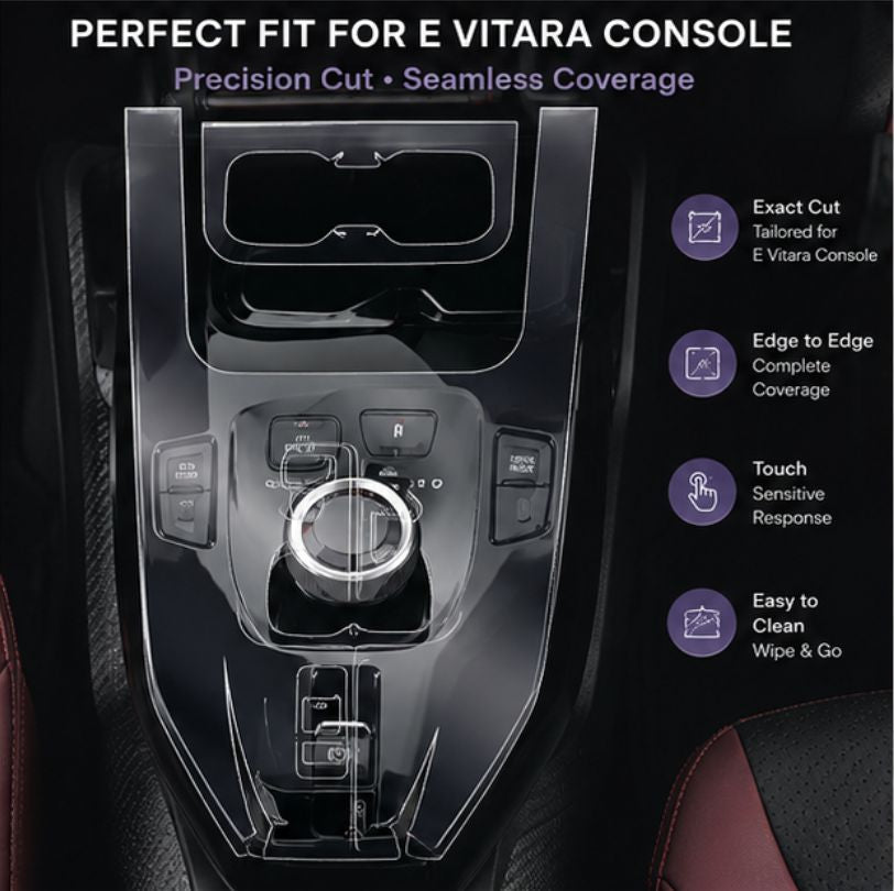 Maruti Suzuki e Vitara GEAR CONSOLE PPF Guard [2026] -EVITARA_GEAR_PPF