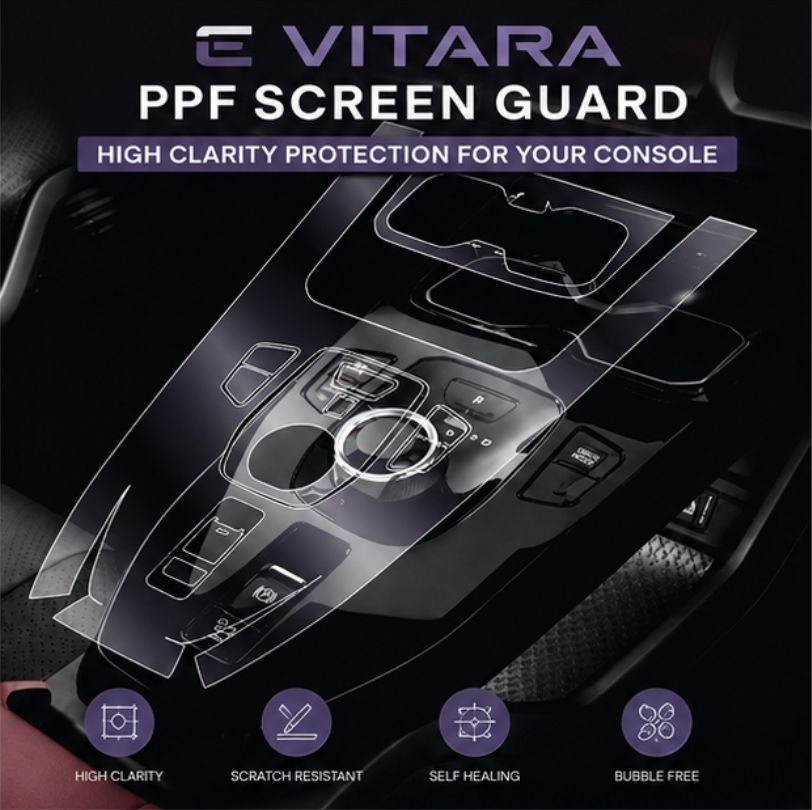 Maruti Suzuki e Vitara GEAR CONSOLE PPF Guard [2026] -EVITARA_GEAR_PPF
