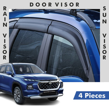Maruti Suzuki Grand Vitara Door Visor | Rain Visor | Sun Visor [2022 - 2025] - DV_GRAND_VITARA_BKL