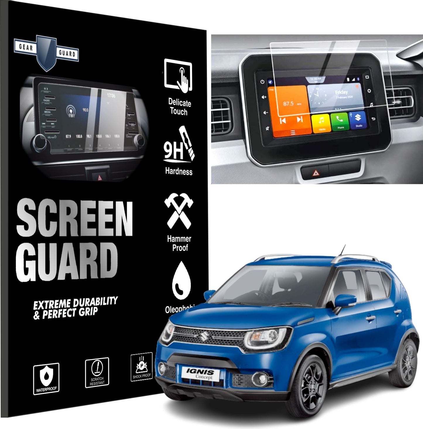 Maruti Suzuki Ignis Accessories Touch Screen Guard 2019-2021 -NEW_MARUTI_5