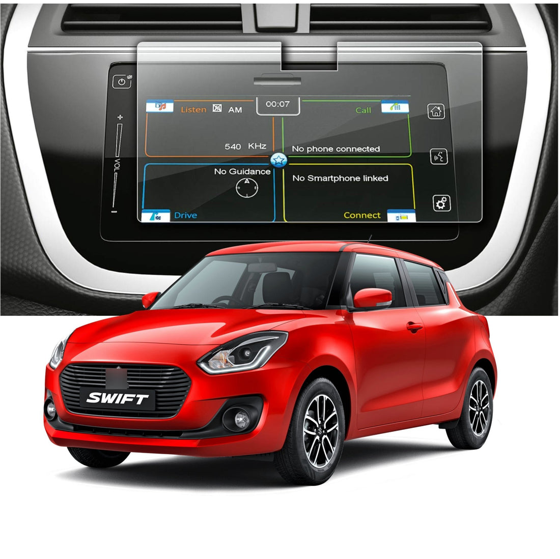 Maruti Suzuki Swift Accessories Touch Screen Guard 2015-2018 -VSSWIFT