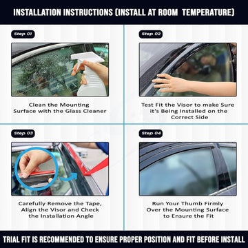 Maruti Suzuki Victoris Door Visor | Rain Visor | Sun Visor [2025 - 2026] - DV_VICTORIS_BLK