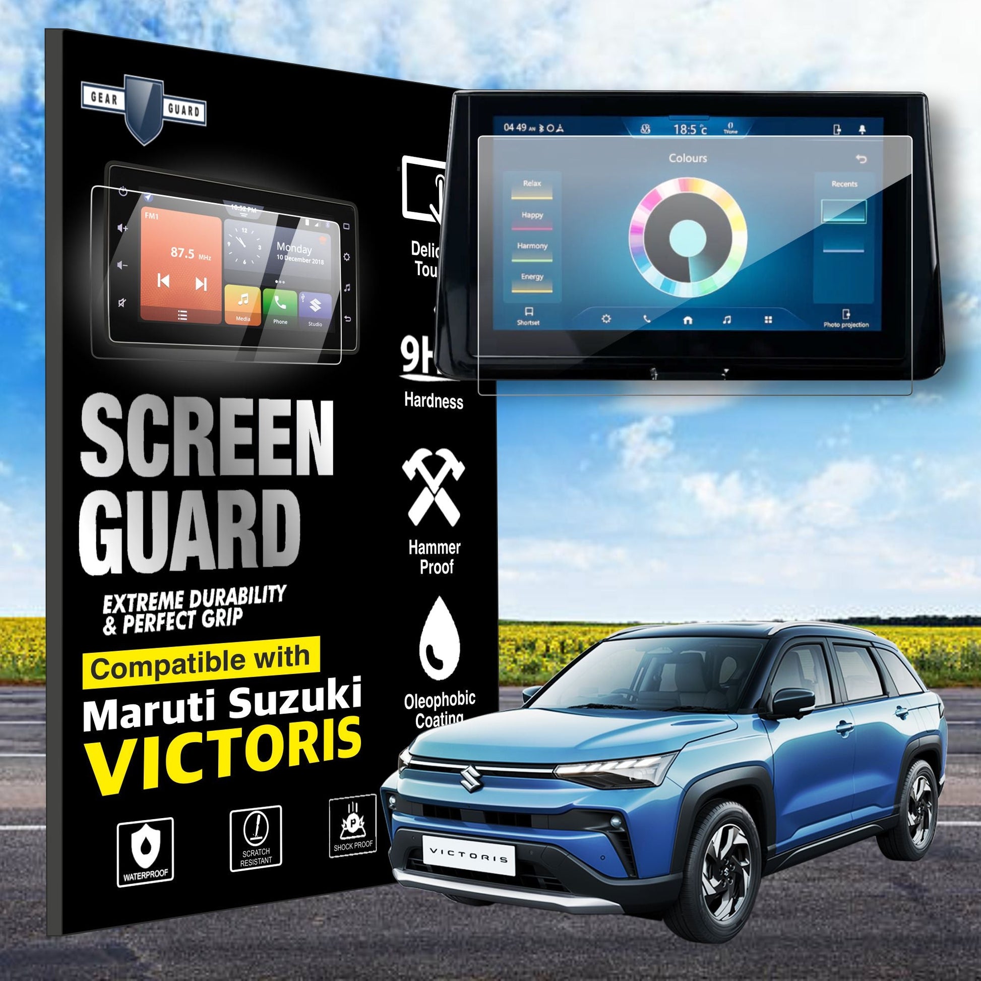 Maruti Suzuki Victoris Touch Screen Guard [2025 - 2026] - M10C_VICTORIS_INFO