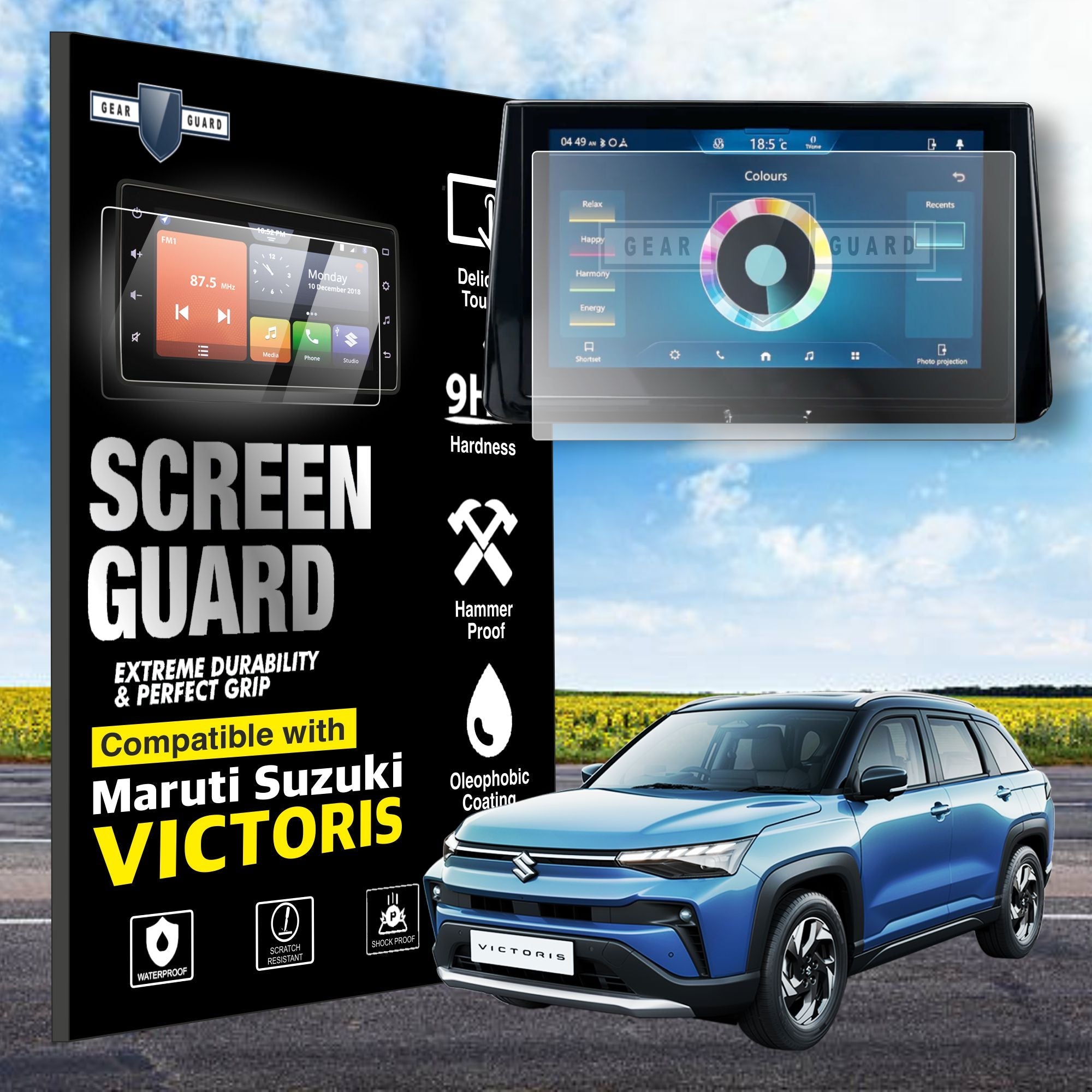 未開封 JZEIL GLITTER'S VOX DAIGO Maruti Suzuki Victoris Touch Screen Guard [2025-2026]