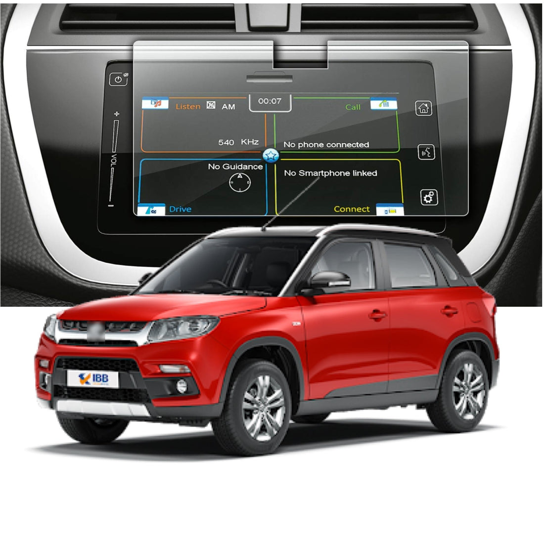 Maruti Suzuki Vitara Brezza Touch Screen Guard [2016 - 2019] - S7C_Brezza_UCUT